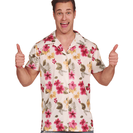 Hawaii Shirt Bloemen van Fiestas Guirca koop je bij Partywinkel