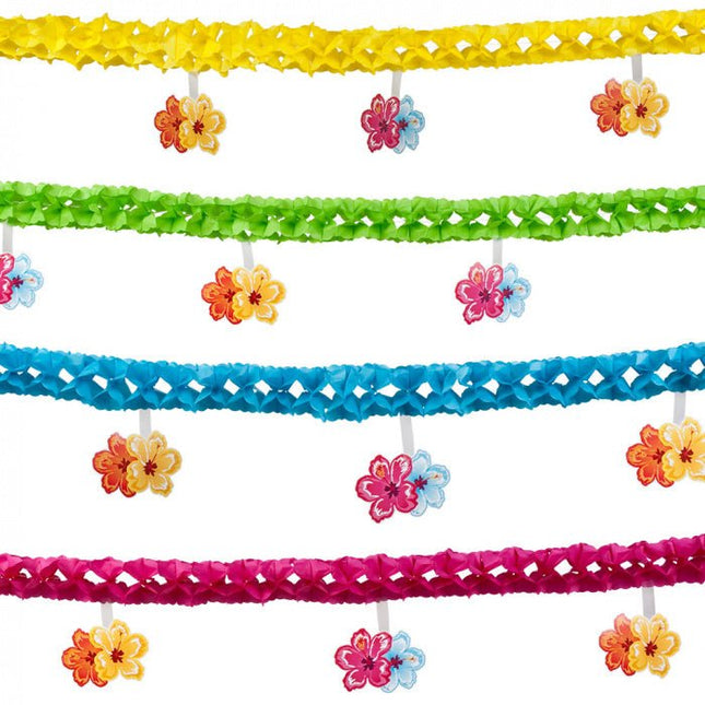 Hawaii Slinger Onderhangers 4m van Boland koop je bij Partywinkel
