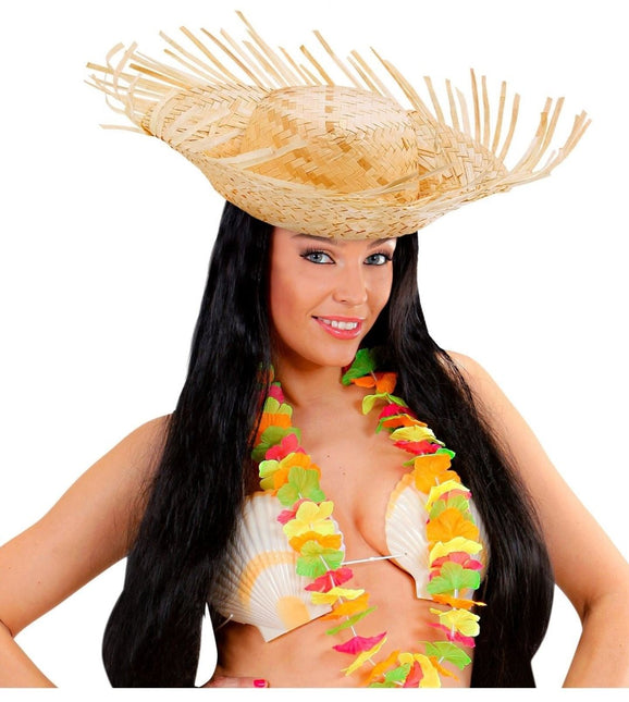 Hawaii Stro Hoed Nude van Widmann koop je bij Partywinkel