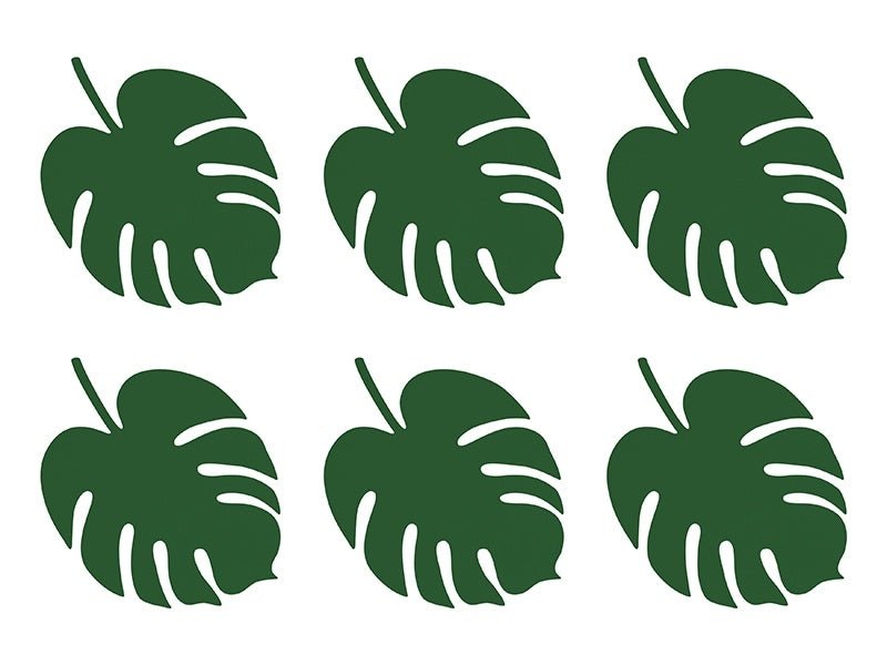 Hawaii Tafeldecoratie Palmblad 14,5cm 6st van Partydeco koop je bij Partywinkel