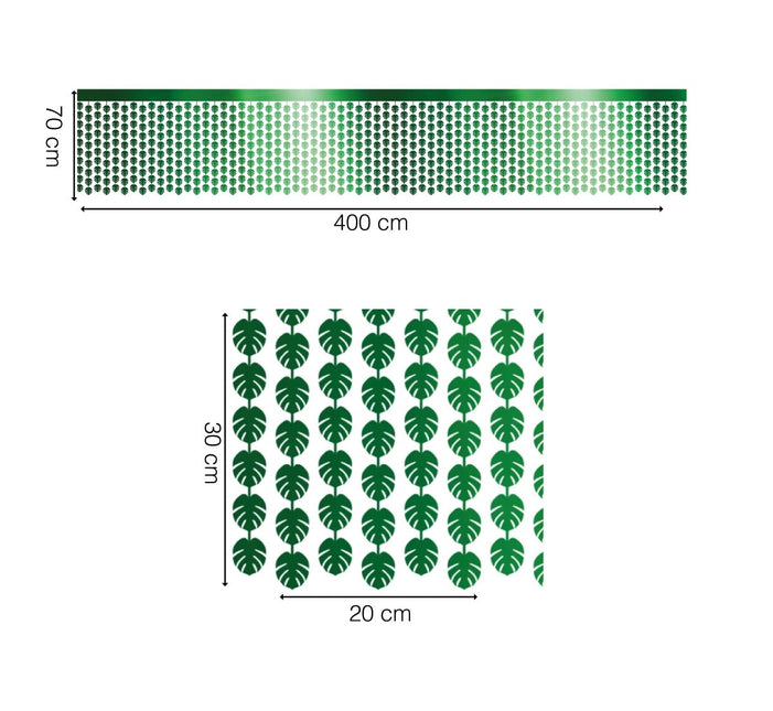 Hawaii Tafelkleed Groen Palmbladeren 4m van Fiestas Guirca koop je bij Partywinkel