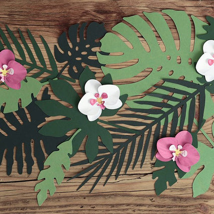 Hawaii Versiering Set Palmblad 21 delig van Partydeco koop je bij Partywinkel