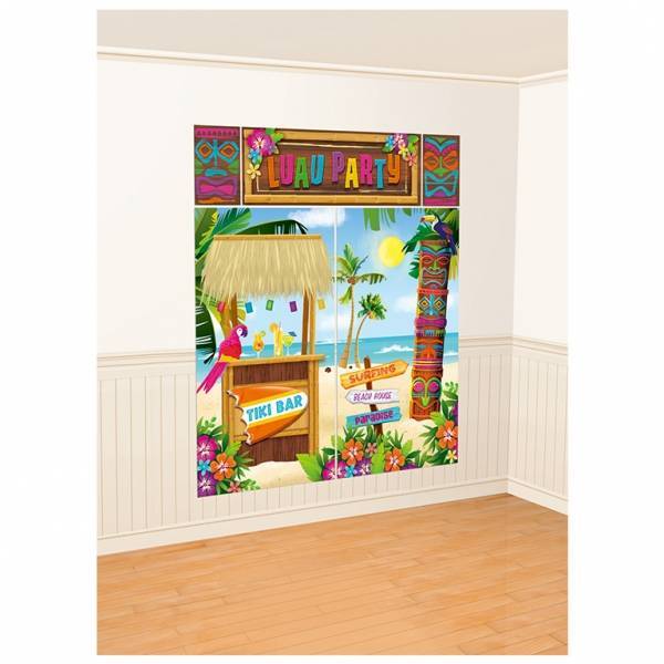 Hawaii Wanddecoratie Bar 5 delig van Riethmueller koop je bij Partywinkel