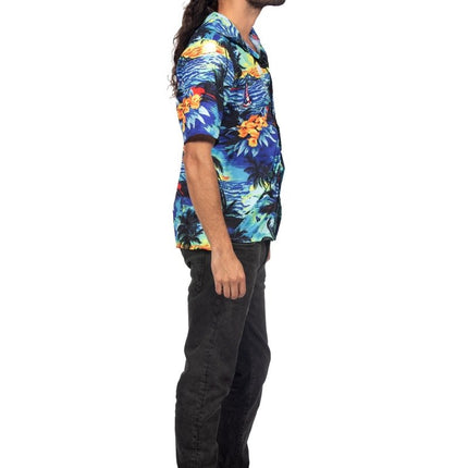 Hawaii Blouse Heren Palmboom van Wilbers & Wilbers koop je bij Partywinkel