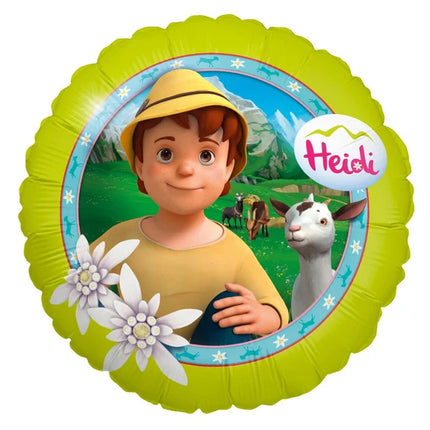 Heidi Helium Balloon, Green, Empty, 45 cm