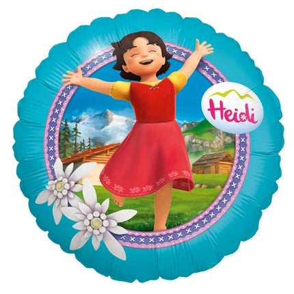 Heidi Helium Balloon, Blue, Empty, 45 cm