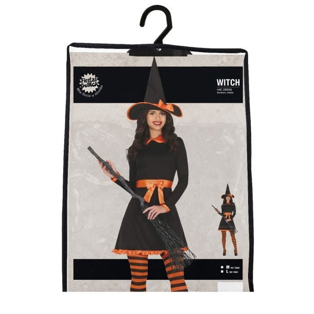 Heks Halloween Kostuum Dames Oranje van Fiestas Guirca koop je bij Partywinkel