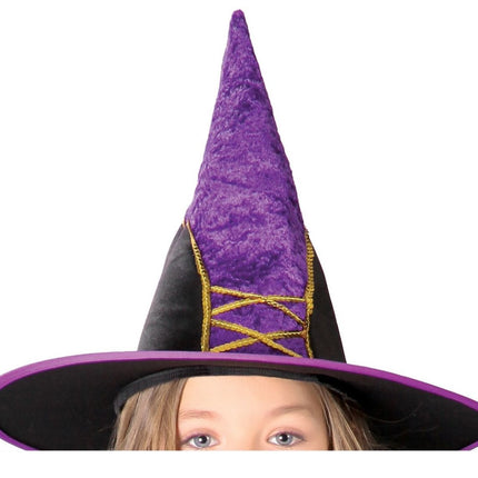 Heks Halloween Kostuum Kind fluweel van Fiestas Guirca koop je bij Partywinkel