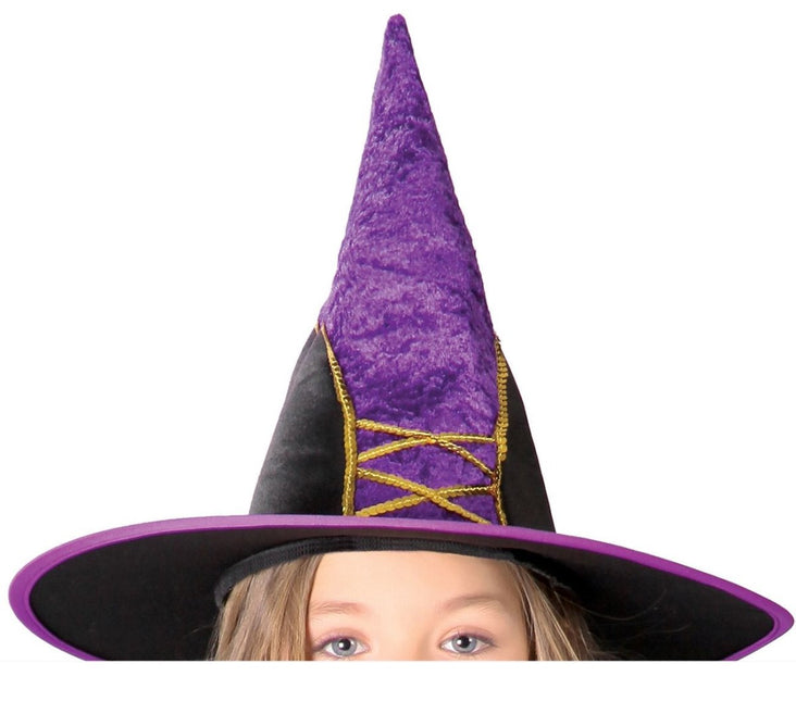 Heks Halloween Kostuum Kind fluweel van Fiestas Guirca koop je bij Partywinkel