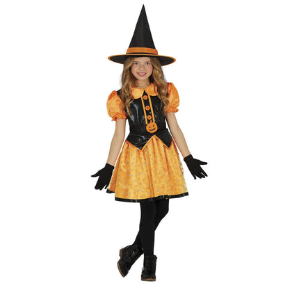 Heks Halloween Kostuum Meisje Glitter van Fiestas Guirca koop je bij Partywinkel