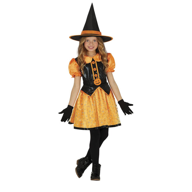 Heks Halloween Kostuum Meisje Glitter van Fiestas Guirca koop je bij Partywinkel