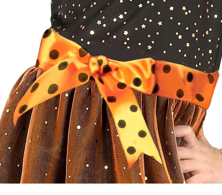 Heks Halloween Kostuum Meisje Oranje van Fiestas Guirca koop je bij Partywinkel
