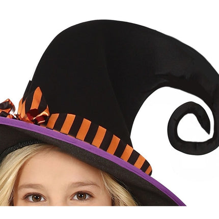 Heks Halloween Kostuum Meisje Paars Zwart van Fiestas Guirca koop je bij Partywinkel