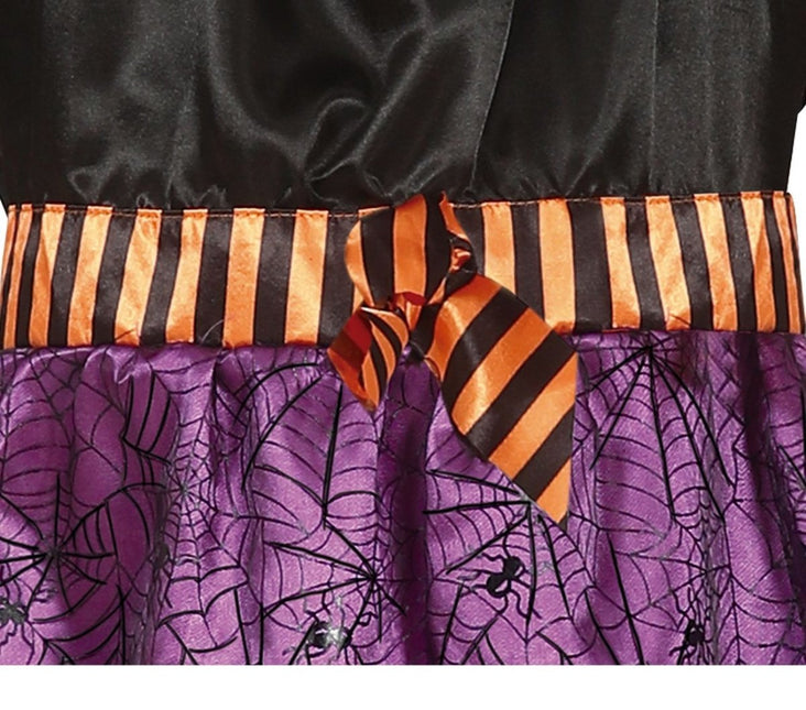 Heks Halloween Kostuum Meisje Paars Zwart van Fiestas Guirca koop je bij Partywinkel