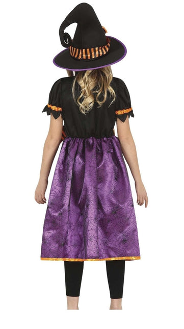 Heks Halloween Kostuum Meisje Paars Zwart van Fiestas Guirca koop je bij Partywinkel