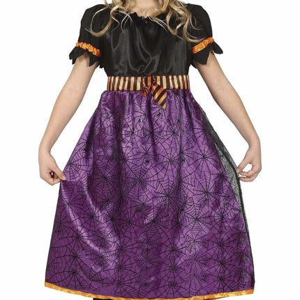 Heks Halloween Kostuum Meisje Paars Zwart van Fiestas Guirca koop je bij Partywinkel