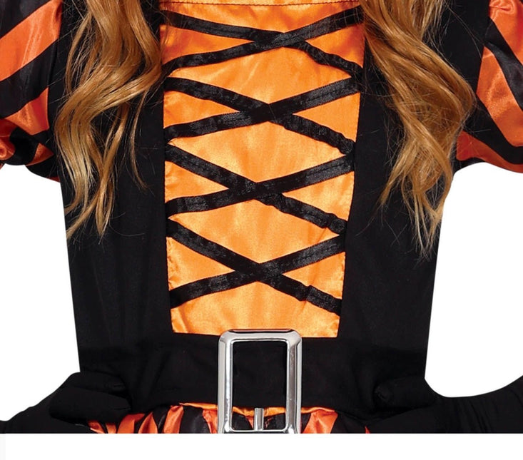 Heks Halloween Kostuum Meisje Pompoen Oranje van Fiestas Guirca koop je bij Partywinkel