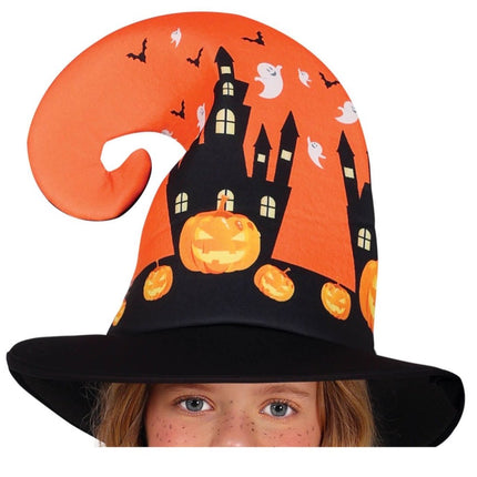 Heks Halloween Kostuum Meisje Pompoen Oranje van Fiestas Guirca koop je bij Partywinkel