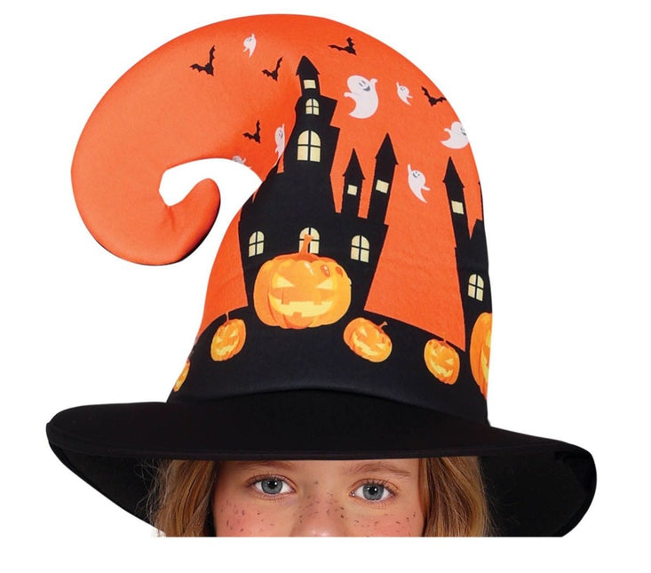 Heks Halloween Kostuum Meisje Pompoen Oranje van Fiestas Guirca koop je bij Partywinkel