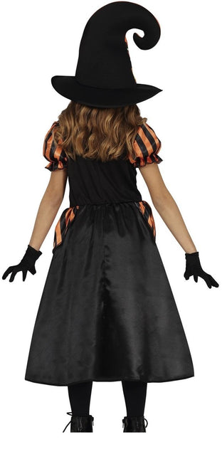 Heks Halloween Kostuum Meisje Pompoen Oranje van Fiestas Guirca koop je bij Partywinkel