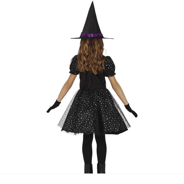 Heks Halloween Kostuum Meisje Ster Glitter van Fiestas Guirca koop je bij Partywinkel