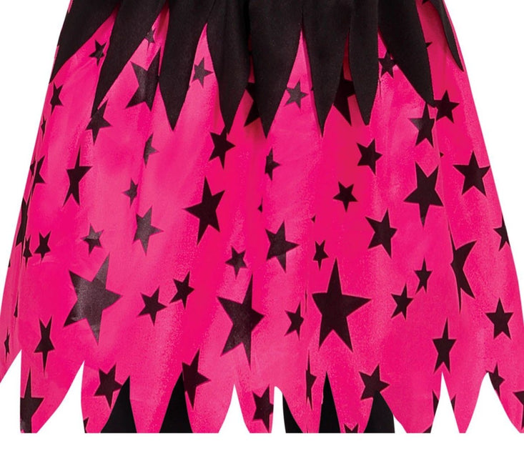Heks Halloween Kostuum Meisje Ster Roze van Fiestas Guirca koop je bij Partywinkel