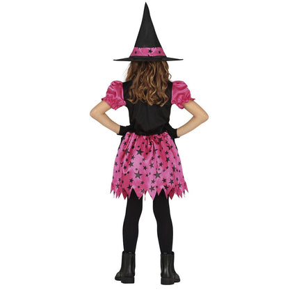 Heks Halloween Kostuum Meisje Ster Roze van Fiestas Guirca koop je bij Partywinkel