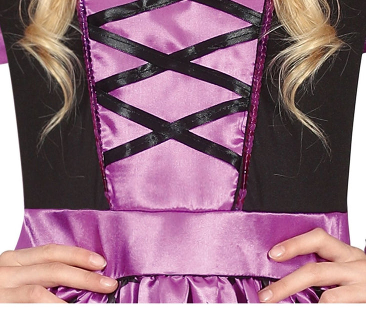 Heks Halloween Kostuum Meisje Sterren Paars van Fiestas Guirca koop je bij Partywinkel