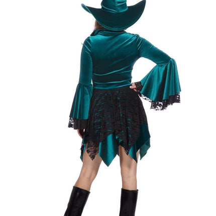 Heks Jurk Groen Dames van Wilbers & Wilbers koop je bij Partywinkel