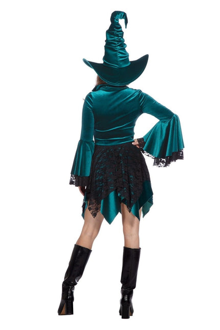 Heks Jurk Groen Dames van Wilbers & Wilbers koop je bij Partywinkel