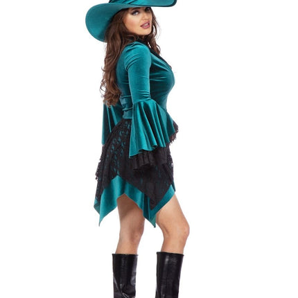 Heks Jurk Groen Dames van Wilbers & Wilbers koop je bij Partywinkel