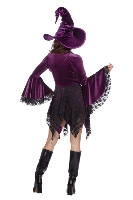 Heks Jurk Paars Dames van Wilbers & Wilbers koop je bij Partywinkel
