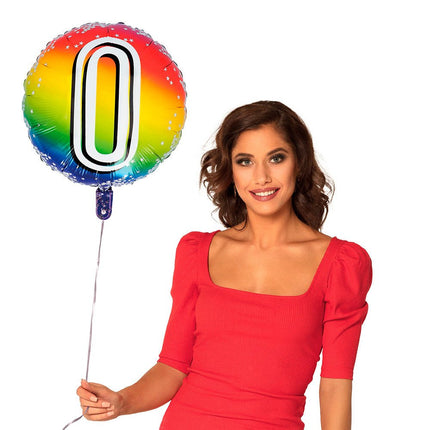 Helium Ballon 0 Jaar 45cm van Boland koop je bij Partywinkel