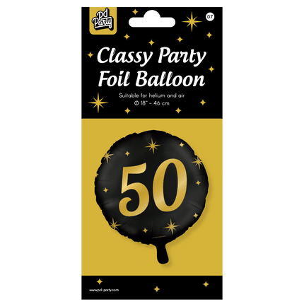 Helium Ballon 50 Jaar Leeg 30cm van Paper Dreams koop je bij Partywinkel