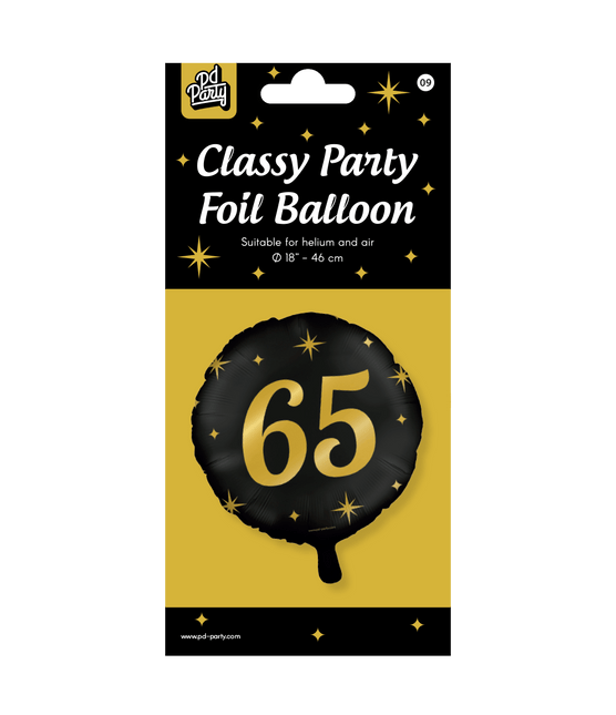 Helium Ballon 65 Jaar Leeg 30cm van Paper Dreams koop je bij Partywinkel