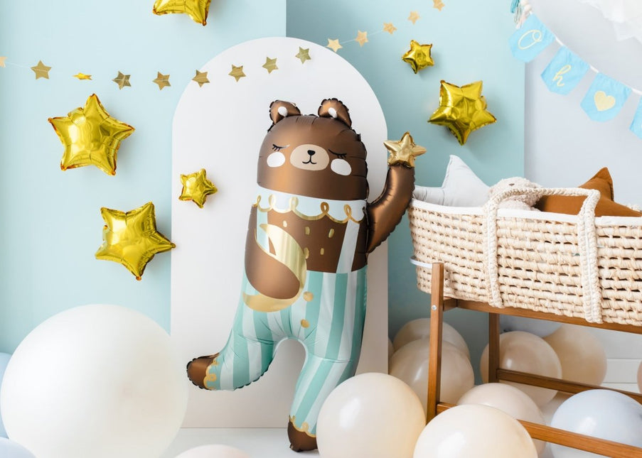 Helium Ballon Beer Leeg 90cm van Partydeco koop je bij Partywinkel