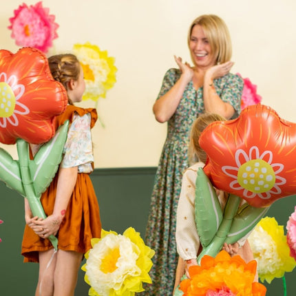 Helium Ballon Bloem Leeg 75cm van Partydeco koop je bij Partywinkel