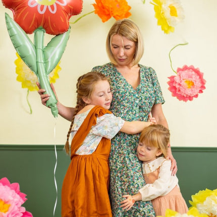 Helium Ballon Bloem Leeg 75cm van Partydeco koop je bij Partywinkel
