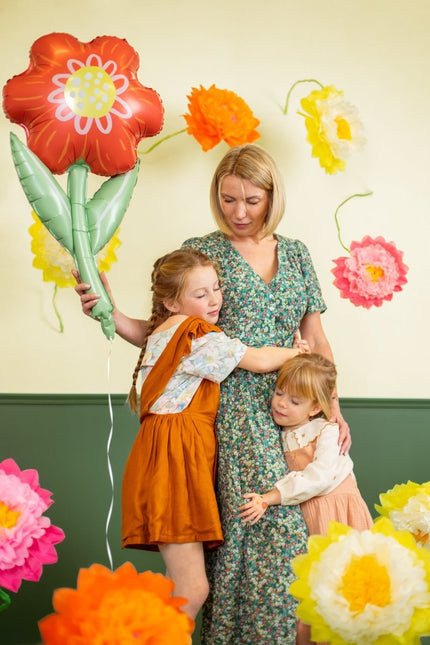 Helium Ballon Bloem Leeg 75cm van Partydeco koop je bij Partywinkel