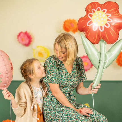 Helium Ballon Bloem Leeg 75cm van Partydeco koop je bij Partywinkel
