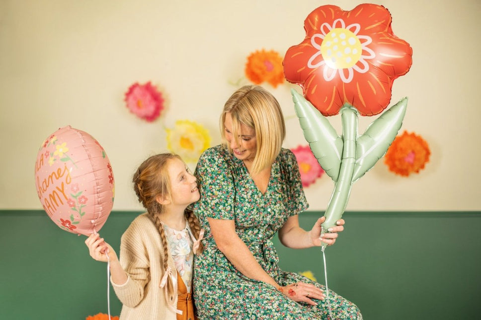 Helium Ballon Bloem Leeg 75cm van Partydeco koop je bij Partywinkel