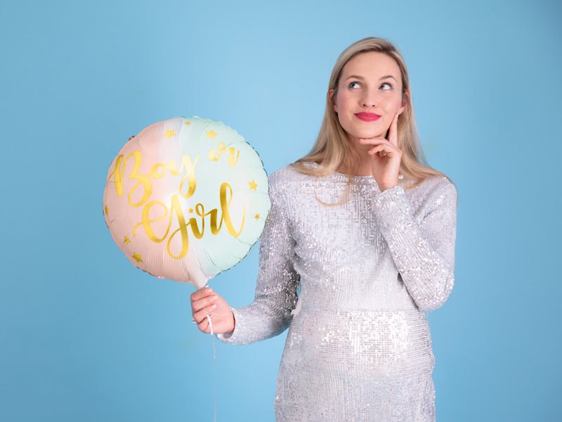Helium Ballon Boy Or Girl Leeg 35cm van Partydeco koop je bij Partywinkel