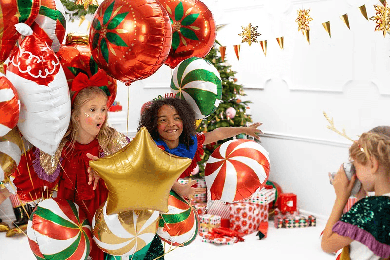 Helium Ballon Candy Rood Leeg 35cm van Partydeco koop je bij Partywinkel