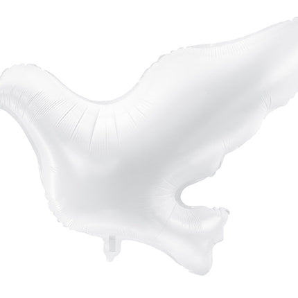Helium Ballon Duif Leeg 77cm van Partydeco koop je bij Partywinkel