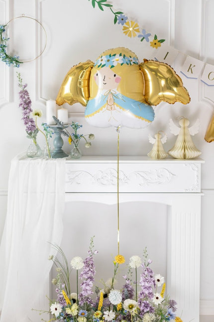 Helium Ballon Engel Leeg 77cm van Partydeco koop je bij Partywinkel