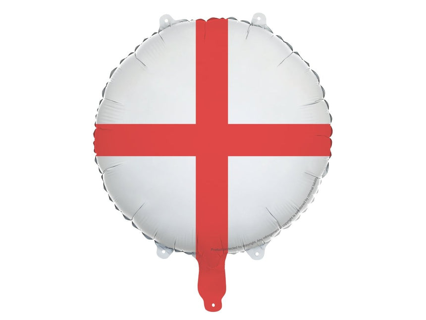 Helium Ballon Engelse Vlag 45cm Leeg van Partydeco koop je bij Partywinkel