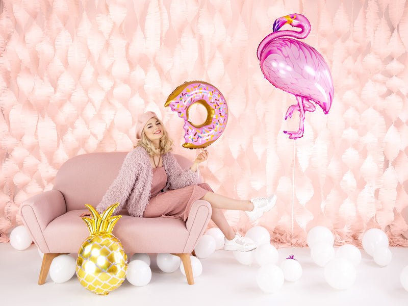 Helium Ballon Flamingo Leeg 95cm van Partydeco koop je bij Partywinkel