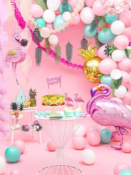 Helium Ballon Flamingo Leeg 95cm van Partydeco koop je bij Partywinkel