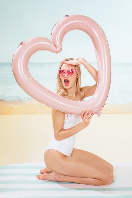 Helium Ballon Frame Hart Leeg 72cm van Partydeco koop je bij Partywinkel
