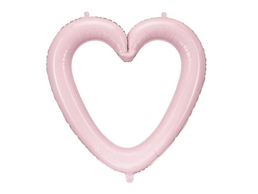 Helium Ballon Frame Hart Leeg 72cm van Partydeco koop je bij Partywinkel